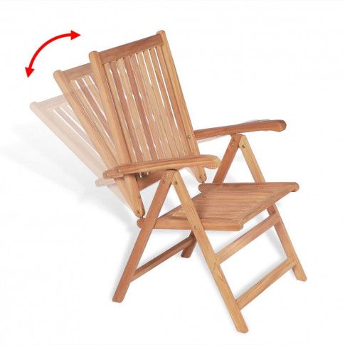 Stopnie pochylenia krzesła ogrodowego Onder