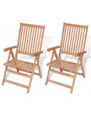 Zestaw drewnianych krzeseł ogrodowych - Onder w sklepie Edinos.pl
