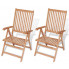Zestaw drewnianych krzeseł ogrodowych Onder