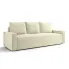 Kremowa rozkładana sofa z funkcją spania - Solaventi 5X