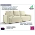Kremowa sofa z pojemnikiem Solaventi 5X