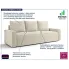 rozkladana sofa bezowa Solaventi 5X