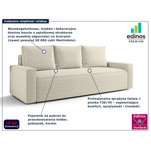 rozkladana sofa bezowa Solaventi 5X