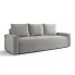 Jasnoszara sofa rozkładana z pojemnikiem - Solaventi 5X