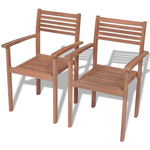 Zestaw drewnianych krzeseł ogrodowych Malion 2X