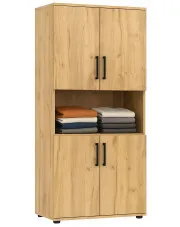 Wysoki regał na ubrania dąb craft - Likoro w sklepie Edinos.pl