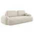 Kremowa sofa tapicerowana tkaniną boucle - Lissendo