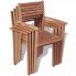 Sztaplowane krzesła ogrodowe Malion 3X