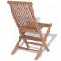 Szczegółowe zdjęcie nr 7 produktu Tekowe krzesła ogrodowe Soriano - 4 szt