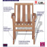 Zestaw drewnianych krzeseł ogrodowych Jayden infografika
