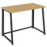 Proste biurko dopracy zdalnej Odix dąb artisan + czarny