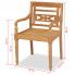 Wymiary zestawu drewnianych krzeseł ogrodowych Kselia