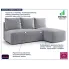 Szara sofa narożna Merello 4X