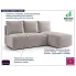 Jasnobeżowa sofa narożna Merello 4X