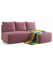 Różowa narożna sofa rozkładana - Merello 4X w sklepie Edinos.pl