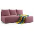 Różowa narożna sofa rozkładana - Merello 4X