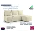 Beżowa sofa narożna Merello 5X
