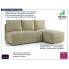 ciemnobezowa sofa Merello 5X