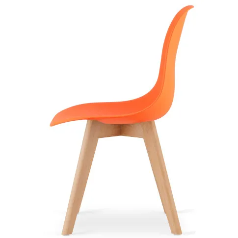 Pomarańczowe krzesło do jadalni i salonu Pipi 4X