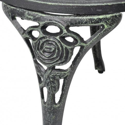 Szczegółowe zdjęcie nr 5 produktu Zestaw metalowych krzeseł ogrodowych Mesa - zielony