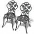 Zdjęcie produktu Zestaw metalowych krzeseł ogrodowych Mesa - zielony.