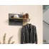 Aranżacja z wykorzystaniem półki z wieszakiem Assoni 13X grafit + dąb evok