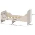 Wymiary skandynawskiego łóżka dop pokoju dziecięcego Alio 4X