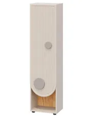 Kaszmirowy regał zamykany ryflowany do pokoju dziecka - Alio 7X w sklepie Edinos.pl