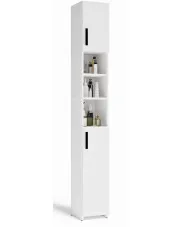 Wysoka biała szafka łazienkowa - Kremix 4X w sklepie Edinos.pl