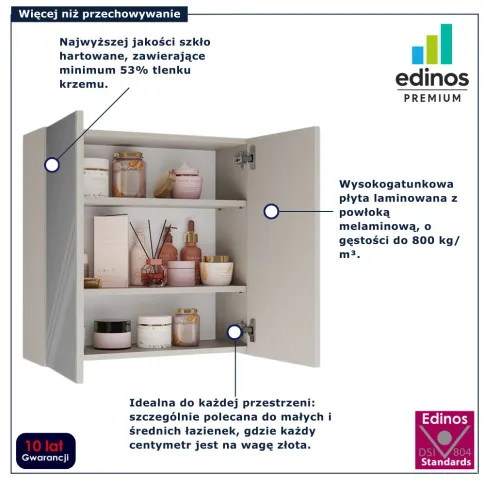 lustrzana szafka nad umywalke Erosa 4X