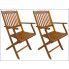 Zdjęcie drewniane składane krzesła ogrodowe, tarasowe Tony - sklep Edinos.pl