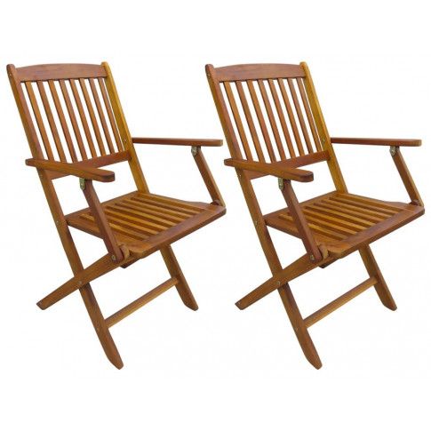 Zdjęcie produktu Drewniane krzesła ogrodowe Tony 2 szt.