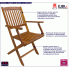 Fotografia Drewniane krzesła ogrodowe Tony 2 szt z kategorii Krzesła i fotele balkonowe