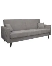 Szara kanapa rozkładana na nóżkach - Dassia w sklepie Edinos.pl