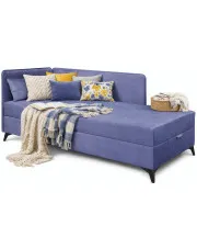 Niebieski tapczan z pojemnikiem - Finito w sklepie Edinos.pl