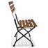 Zdjęcie ogrodowe składane krzesła z drewna i stali Dixter - sklep Edinos.pl