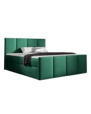 Zielone pikowane łóżko kontynentalne 5 rozmiarów - Meravino 3X w sklepie Edinos.pl