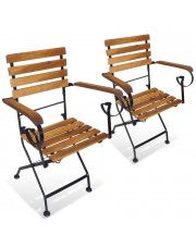 Składane krzesła tarasowe Dixter 2X - 2 szt. w sklepie Edinos.pl