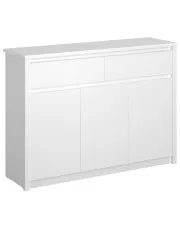 Biała długa komoda w stylu skandynawskim - Sierra 5X w sklepie Edinos.pl