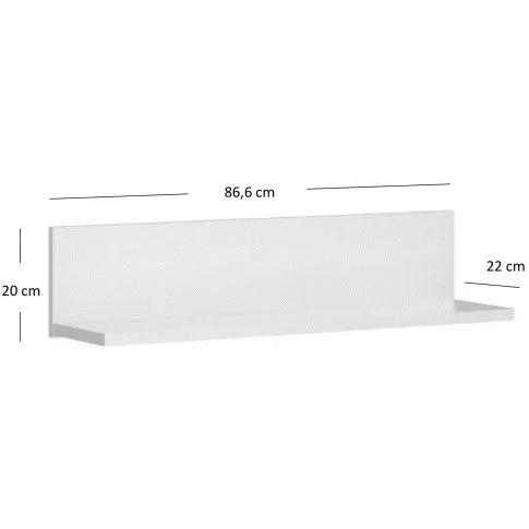 Wymiary półki wiszącej Sierra 8X