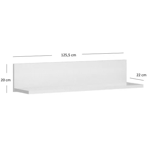 Wymiary skandynawskiej półki na książki Sierra 9X