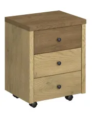 Kontenerek loft z szufladami dąb cremona + dąb lefkas - Sevisso 3X w sklepie Edinos.pl