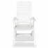 Front białego krzesła ogrodowego Elexio 2Q