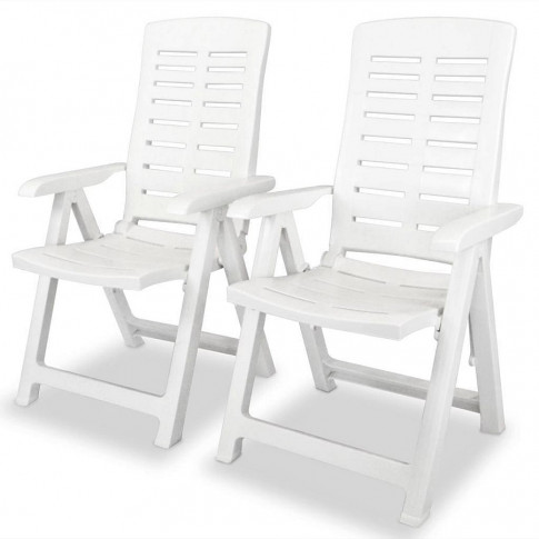 zestaw białych krzeseł ogrodowych Elexio 2Q