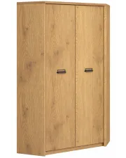 Szafa narożna w stylu loft dąb cremona + dąb lefkas - Sevisso 9X w sklepie Edinos.pl