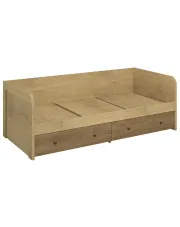 Łóżko z szufladami dąb cremona + dąb lefkas - Sevisso 10X w sklepie Edinos.pl