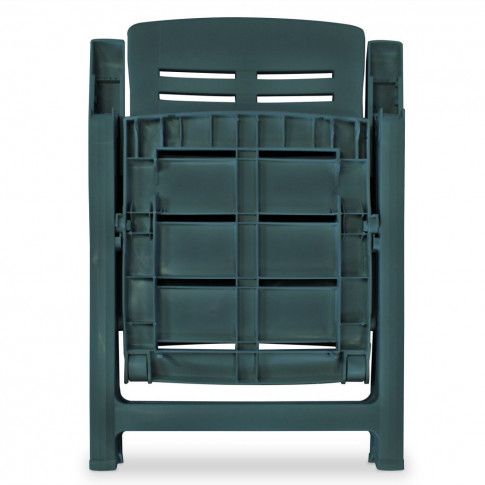 Złożone zielone krzesło ogrodowe Elexio 2Q