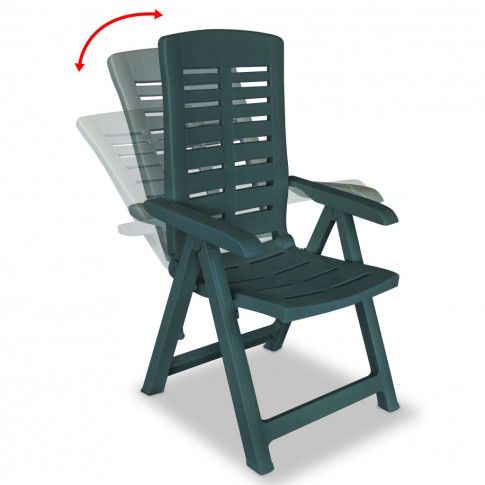 Regulacja zielonego krzesła ogrodowego Elexio 2Q