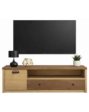 Loftowa szafka RTV dąb cremona + dąb lefkas - Sevisso 17X w sklepie Edinos.pl