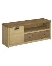 Loftowa szafka RTV dąb cremona + dąb lefkas - Sevisso 17X w sklepie Edinos.pl